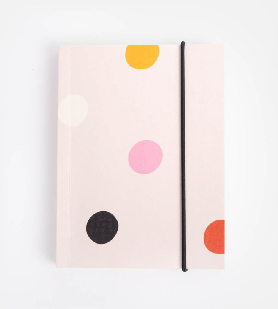 Chunky Pink Polka Dot Notebook