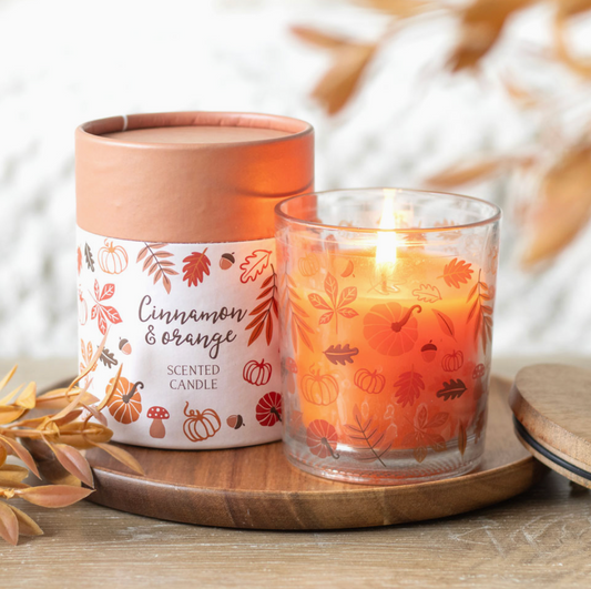 Cinnamon & Orange Autumn Scented Candle