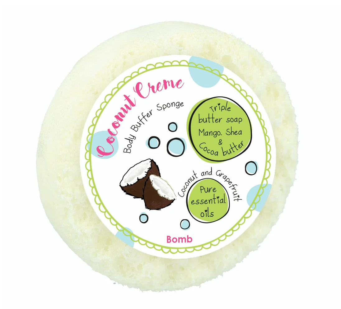 Coconut Creme Body Buffer Sponge