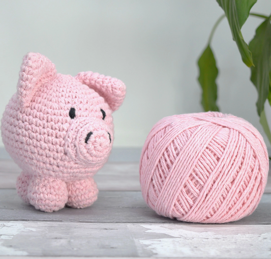 Amigurumi Crochet Kit | Esther The Pig | Knitty Critters | Cubies