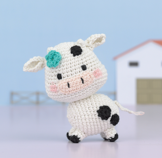 Amigurumi Crochet Kit | Bessie The Cow | Hello Adorable