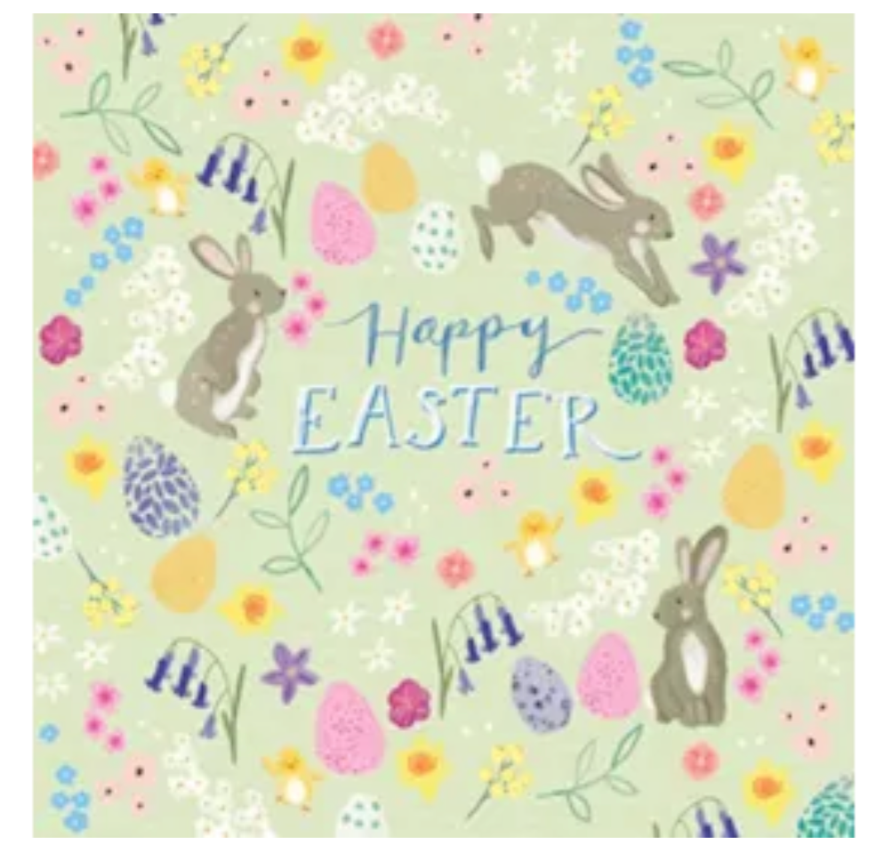 Cute Easter Bunnies Card Pack | Pack of 5 Cards with Envelopes