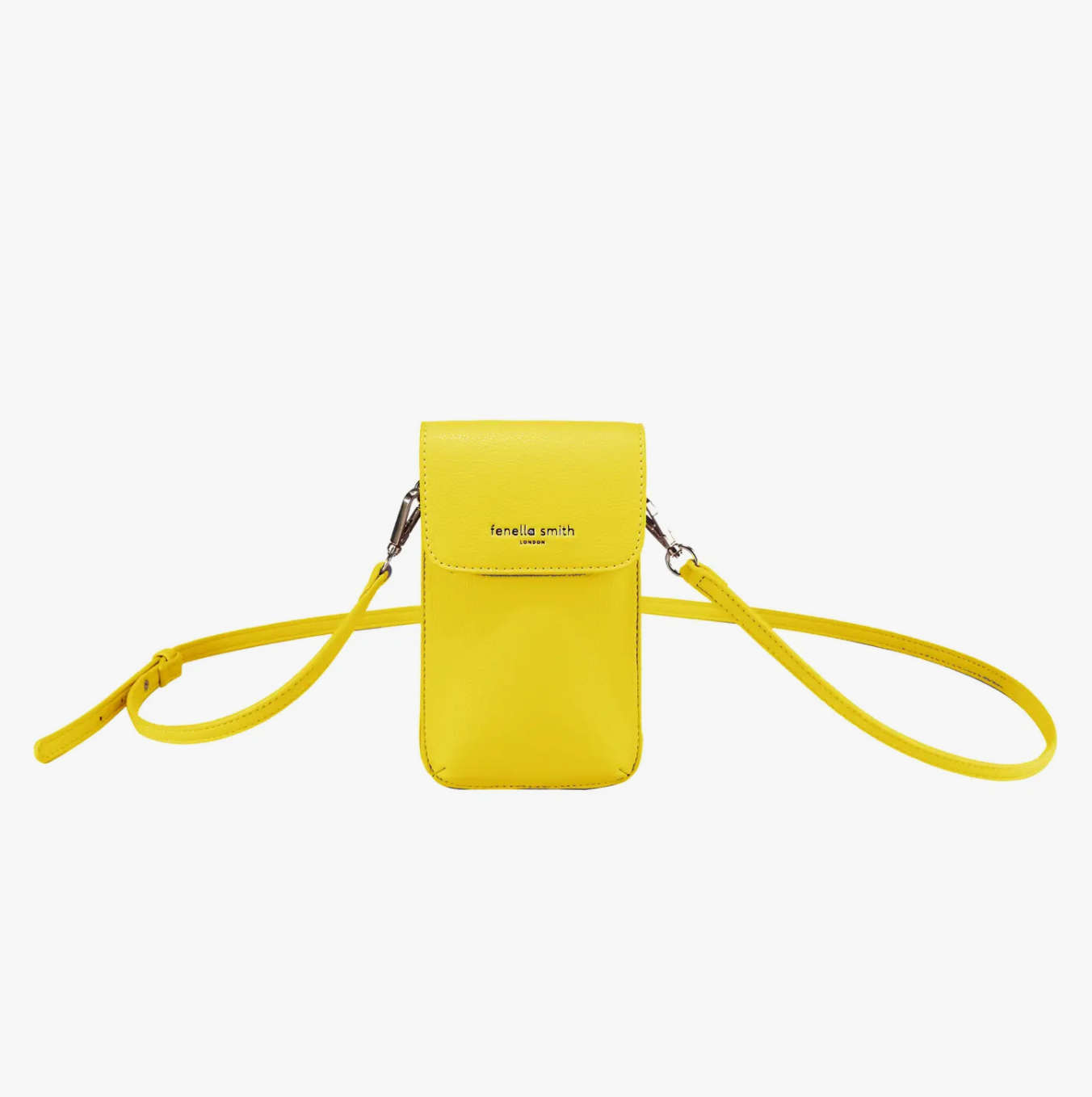 Vegan Leather Cross Body Phone Bag | Yellow
