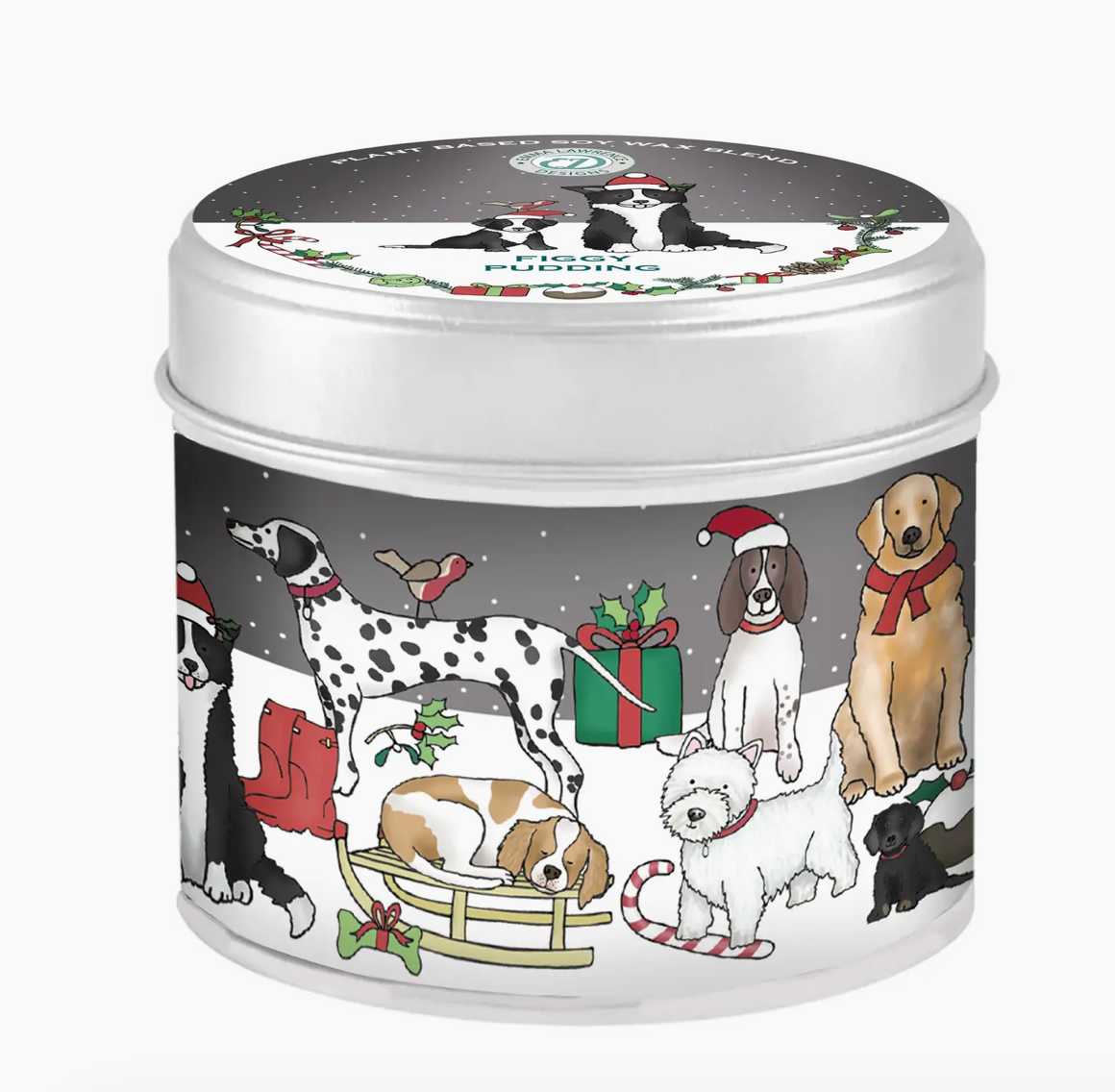 Figgy Pudding Christmas Scented Tin Candle