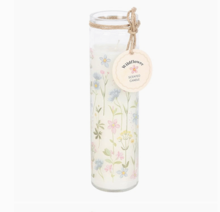 Floral Print Wildflower Tube Candle | Mother's Day Gift