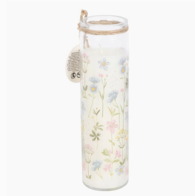 Floral Print Wildflower Tube Candle | Mother's Day Gift