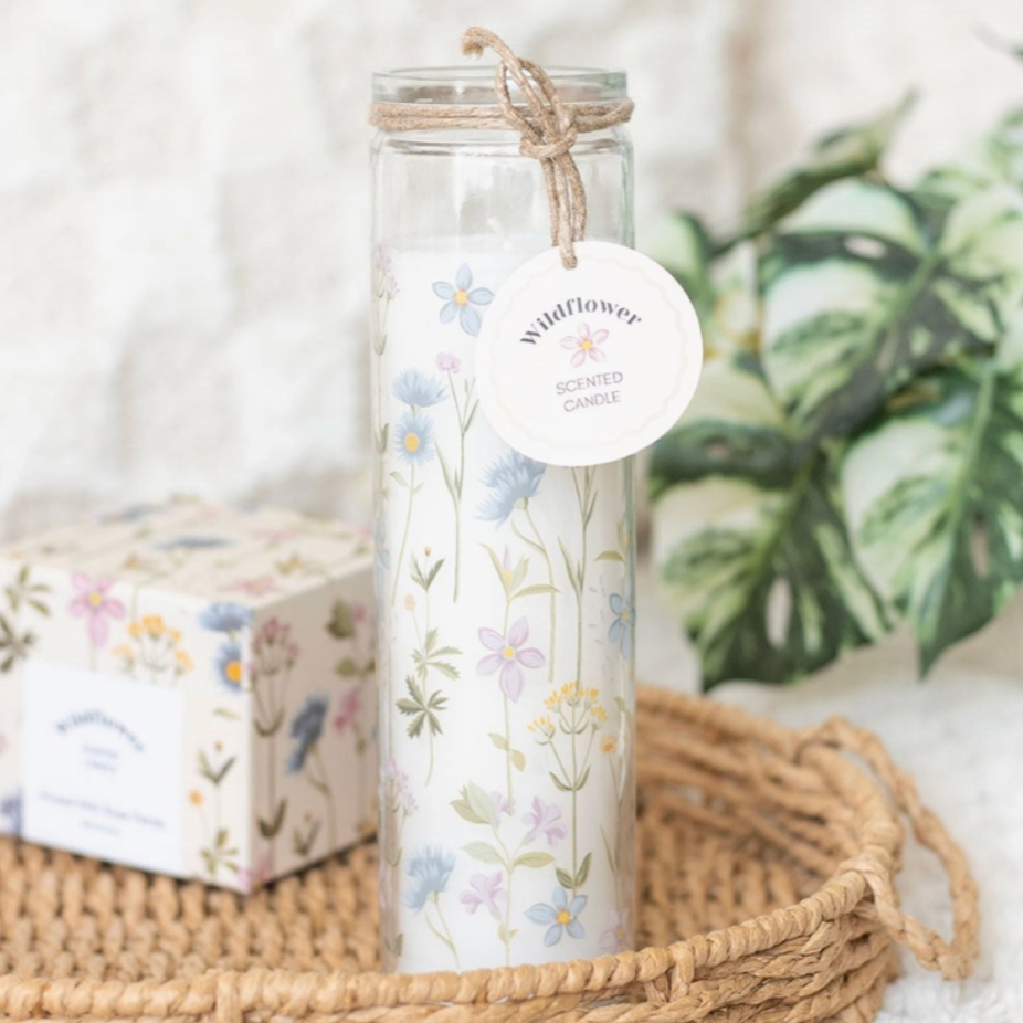 Floral Print Wildflower Tube Candle | Mother's Day Gift