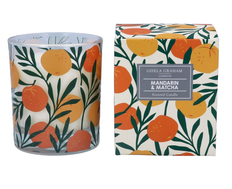 Mandarin and Matcha Scented Candle | Gisela Graham