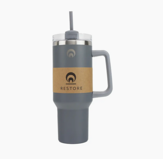 Restore Hydration Cup – Grey | 1.12L Stainless Steel