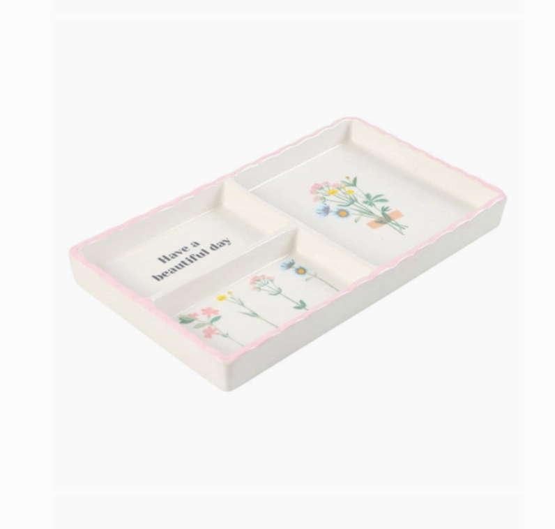 Have A Beautiful Day Floral Trinket Tray | Mother's Day Gift