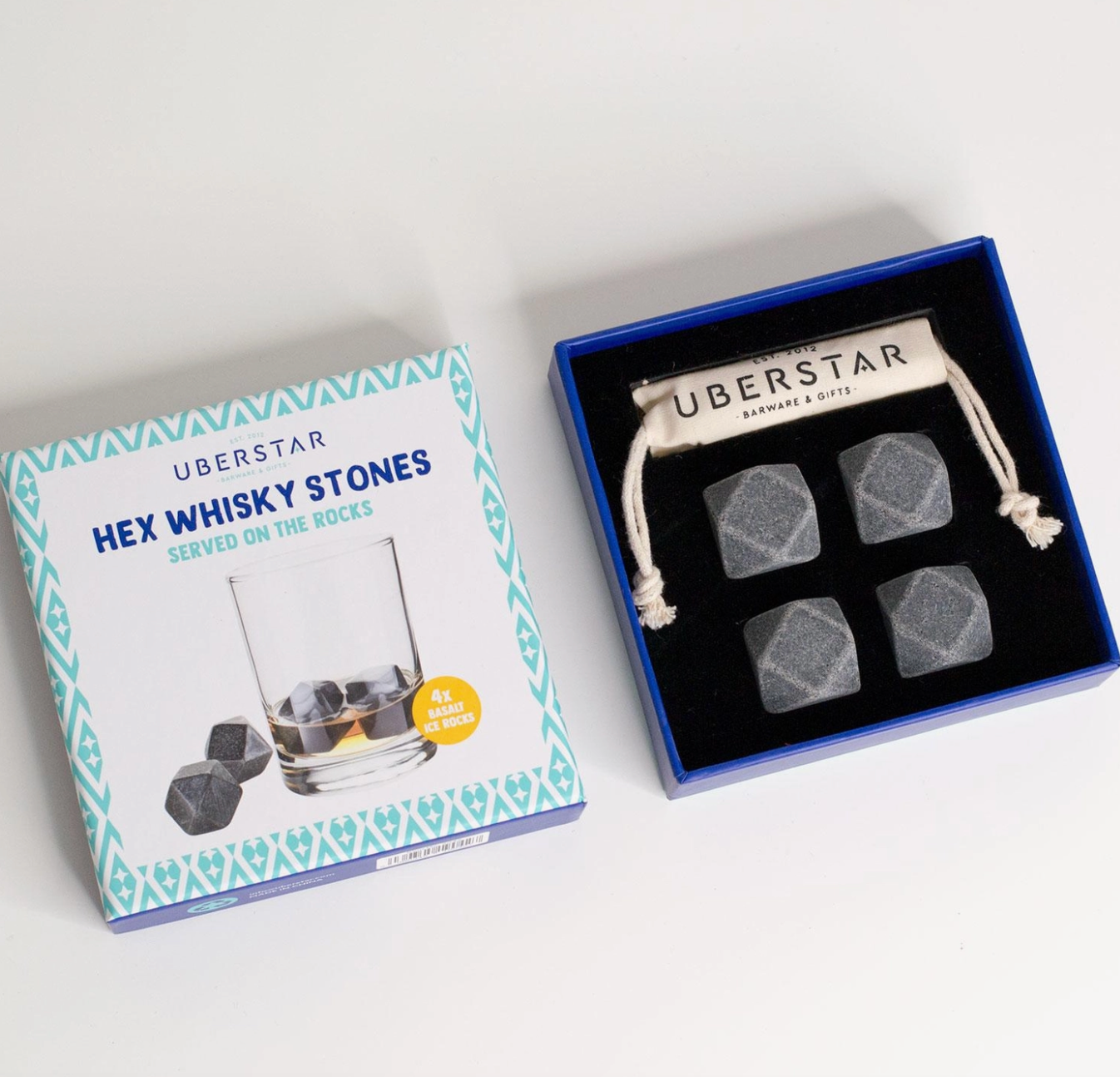 Hex Whisky Cooling Stones