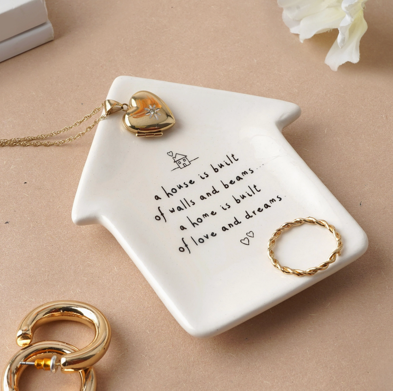 Love House Trinket Ring Dish