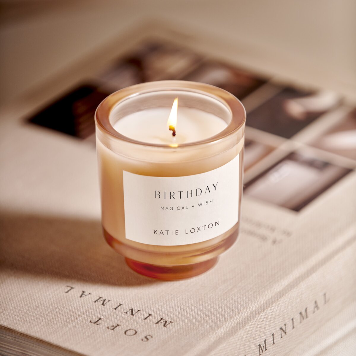 Katie Loxton | 'Birthday' Sentiment Candle | English Pear & White Tea