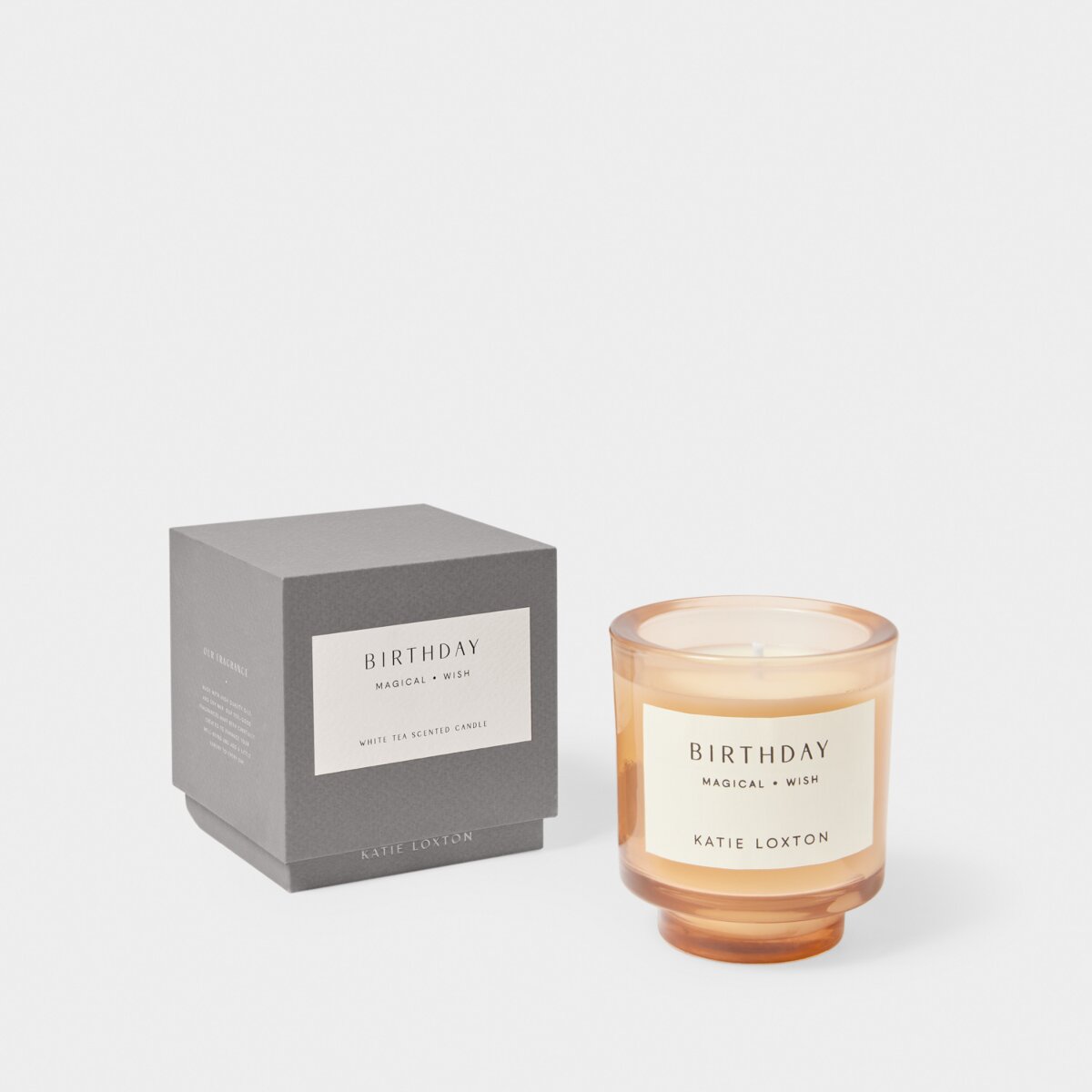 Katie Loxton | 'Birthday' Sentiment Candle | English Pear & White Tea