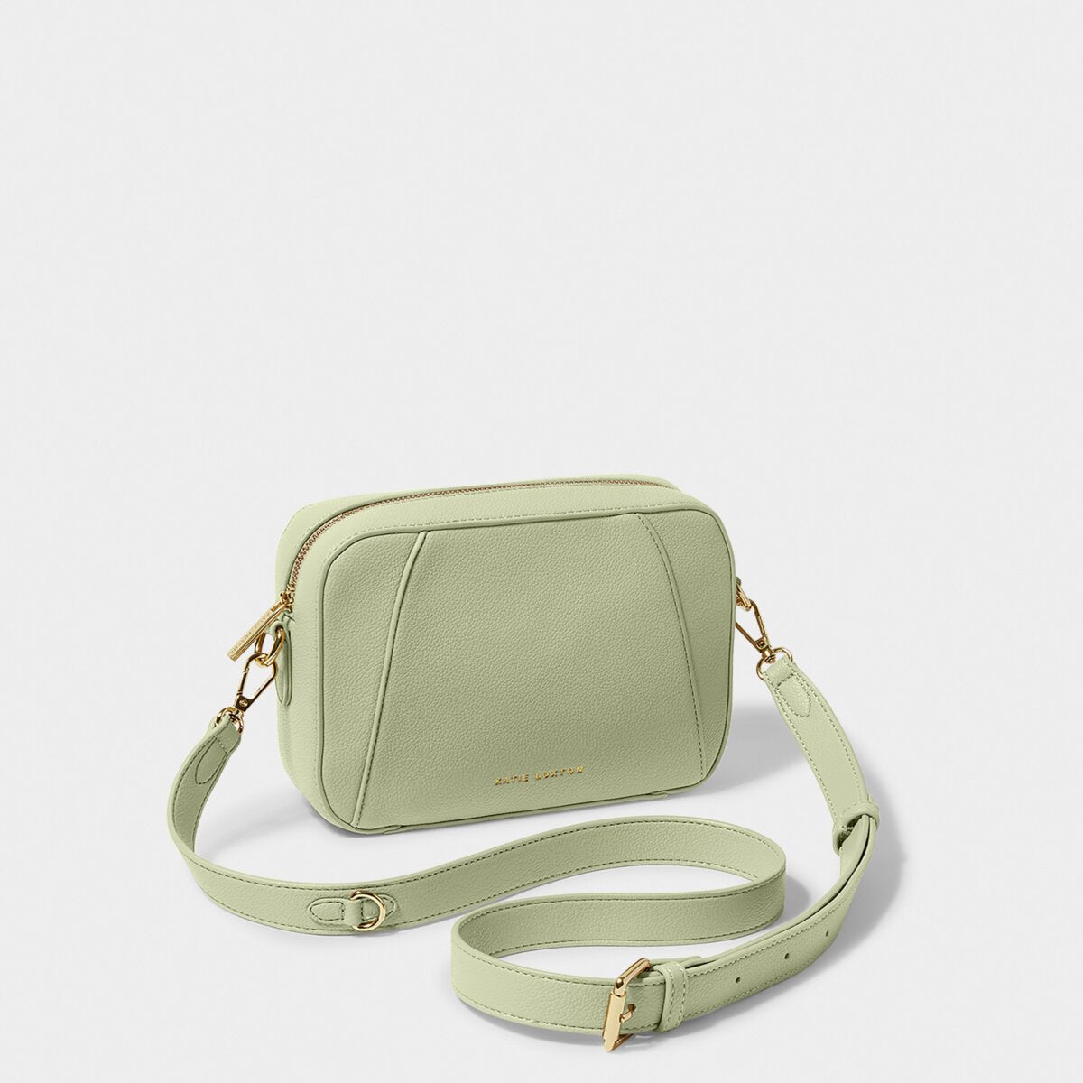 Crossbody handbag in soft sage greeen