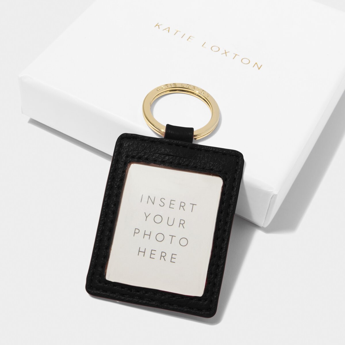 Katie Loxton | Beautifully Boxed Photo Keyring | Love Has 4 Paws | Black