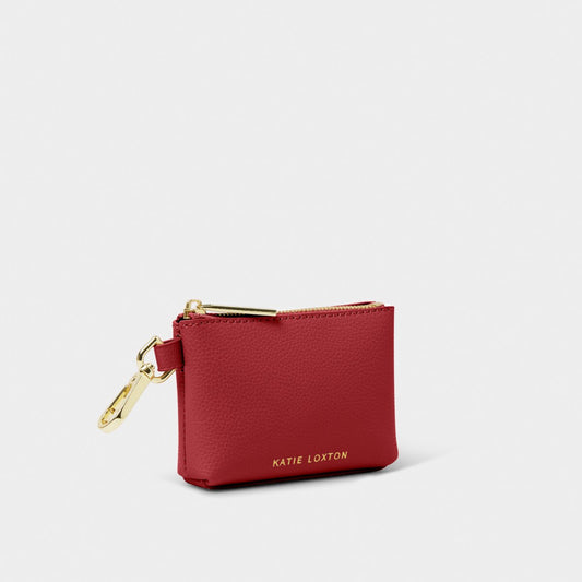 Katie Loxton | Evie Clip On Purse | Garnet Red