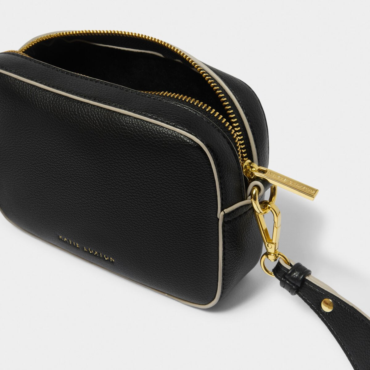 Katie Loxton | Marni Small Crossbody Bag | Black with Contrast Trim