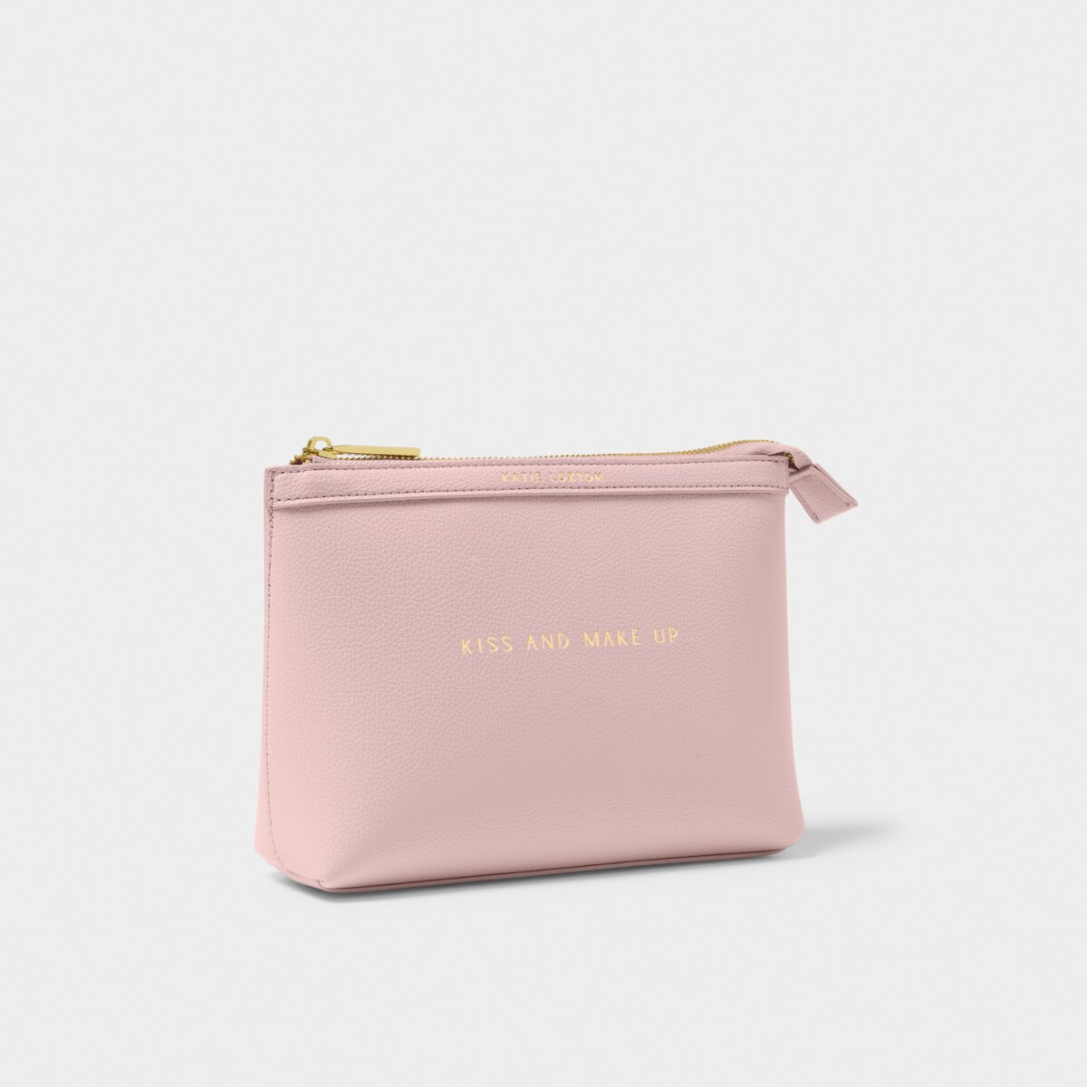 Katie Loxton | Sentiment Makeup Bag 'Kiss and Make Up' in Pink