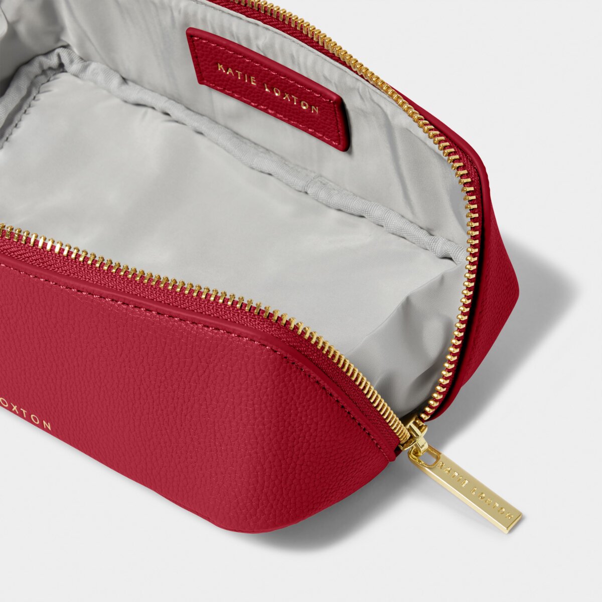 Katie Loxton |  Small Makeup Bag in Garnet Red