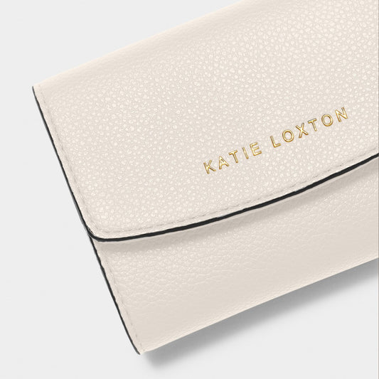 Katie Loxton | Marni Purse | Off White with Black Trim