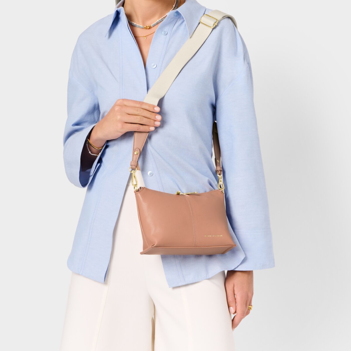 Katie Loxton | Laila Crossbody Bag | Peony Blush Pink