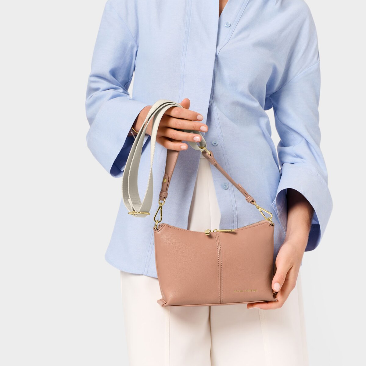 Katie Loxton | Laila Crossbody Bag | Peony Blush Pink