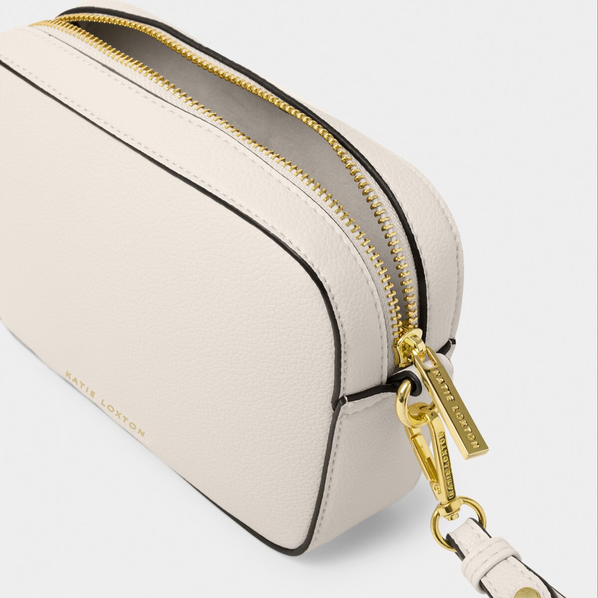 Katie Loxton | Marni Small Crossbody Bag | Off-White with Contrast Trim