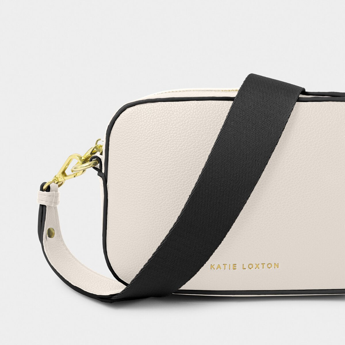 Katie Loxton | Marni Small Crossbody Bag | Off-White with Contrast Trim