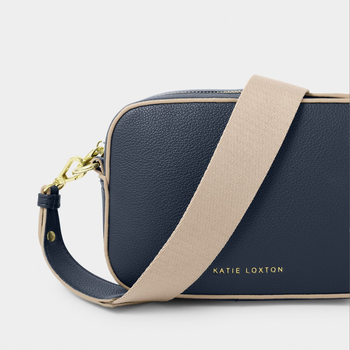 Katie Loxton | Marni Small Crossbody Bag | Slate Blue with Contrast Trim