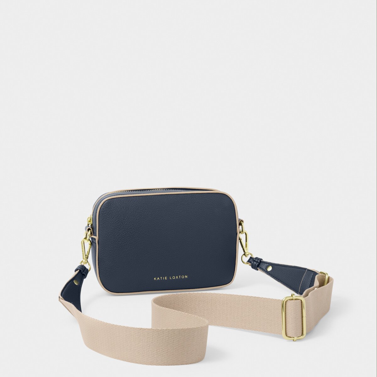 Katie Loxton | Marni Small Crossbody Bag | Slate Blue with Contrast Trim