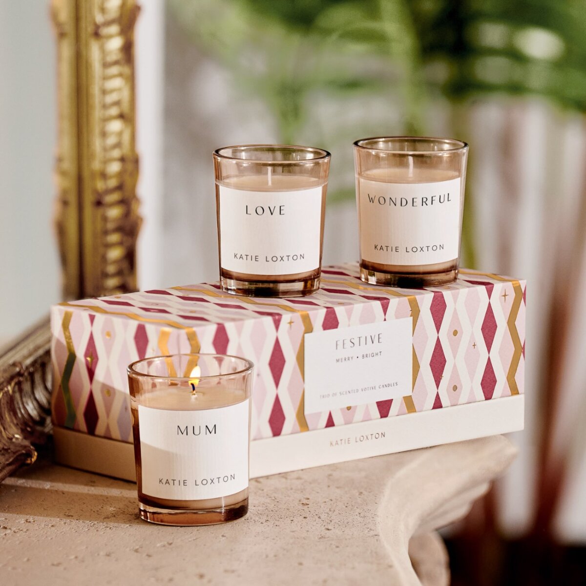 Katie Loxton | Trio Votive Set 'Festive'