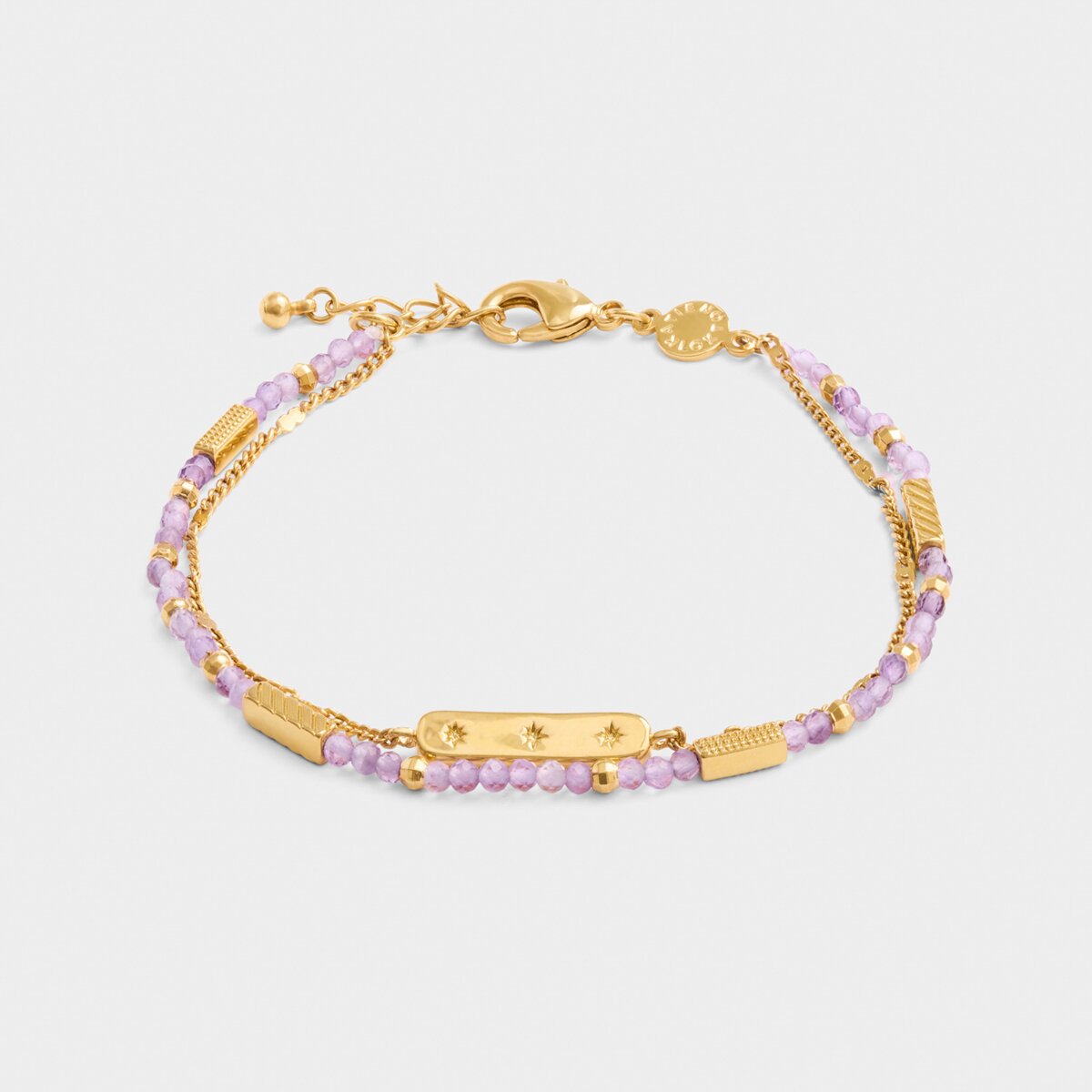 Katie Loxton | Birthstone Bracelet | February | Amethyst