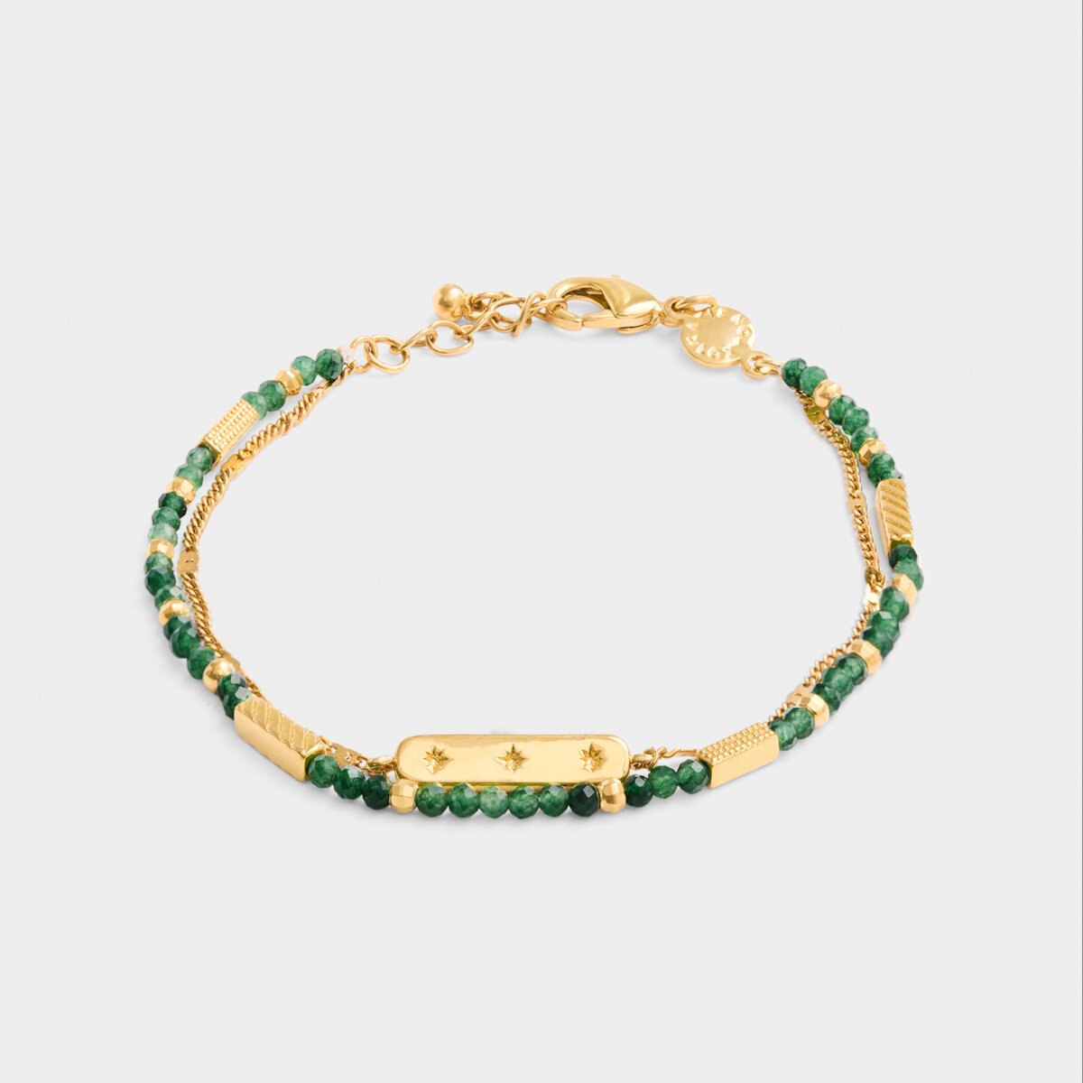 Katie Loxton | Birthstone Bracelet | May | Green Agate