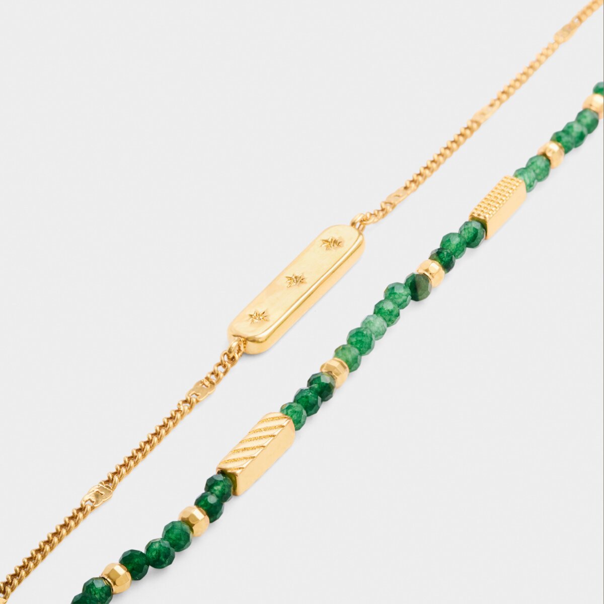 Katie Loxton | Birthstone Bracelet | May | Green Agate