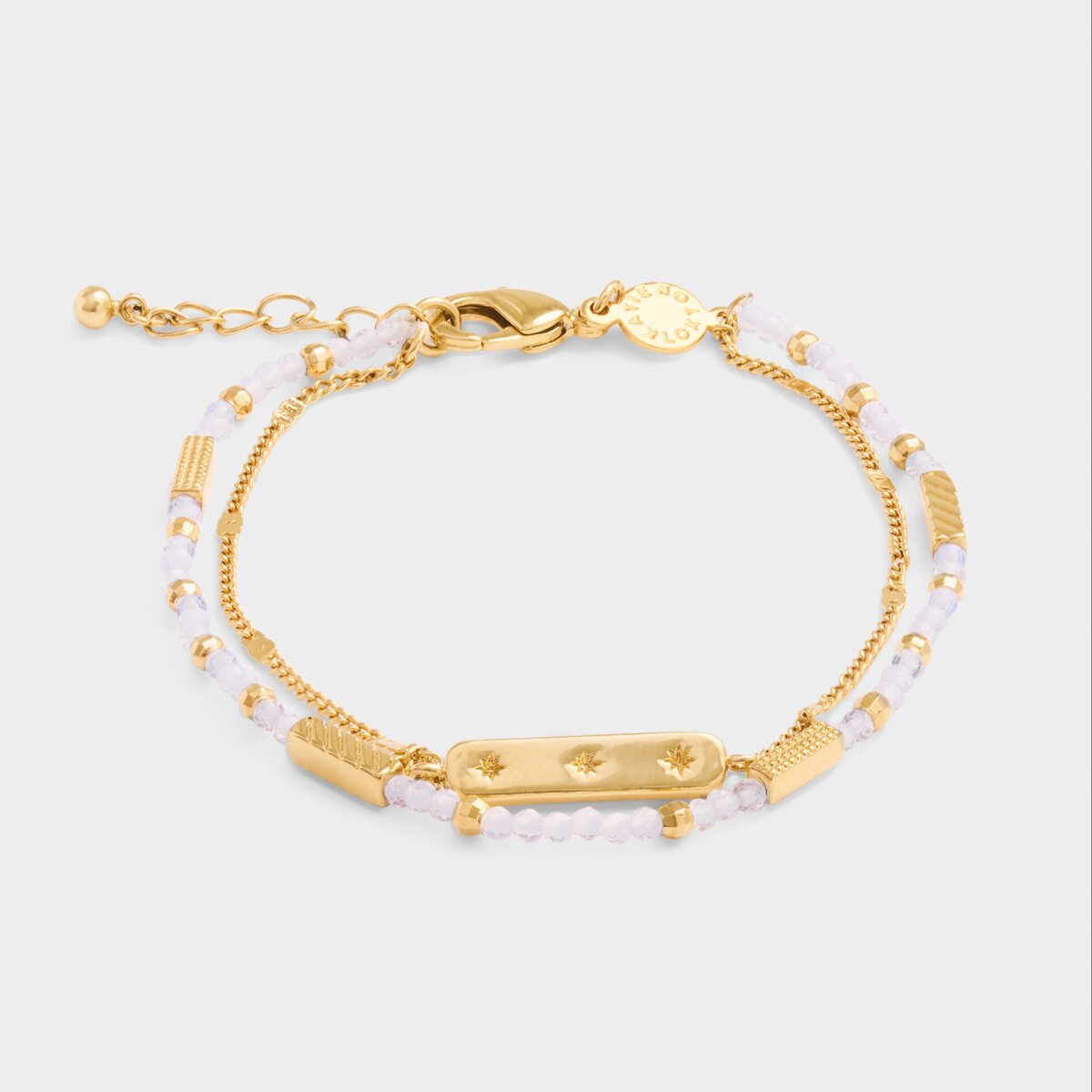 Katie Loxton | Birthstone Bracelet | June | Moonstone