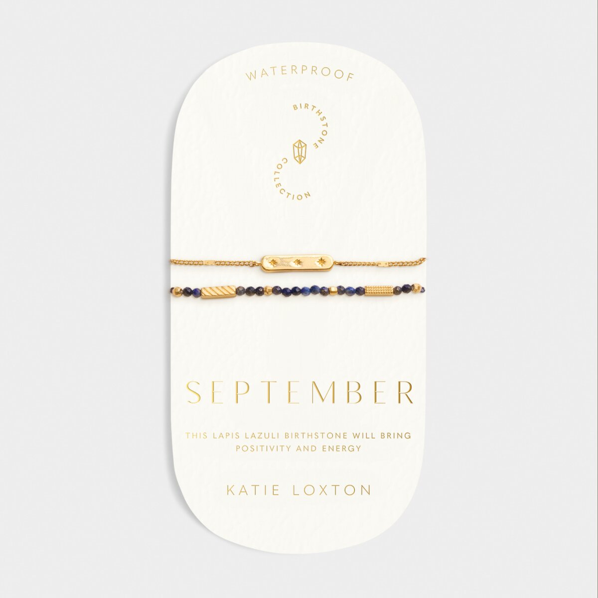 Katie Loxton | Birthstone Bracelet | September | Lapis Lazuli