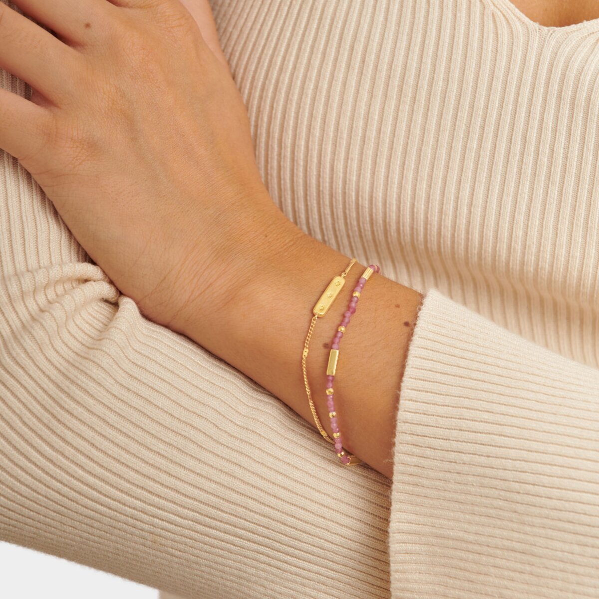 Katie Loxton | Birthstone Bracelet | October | Tourmaline