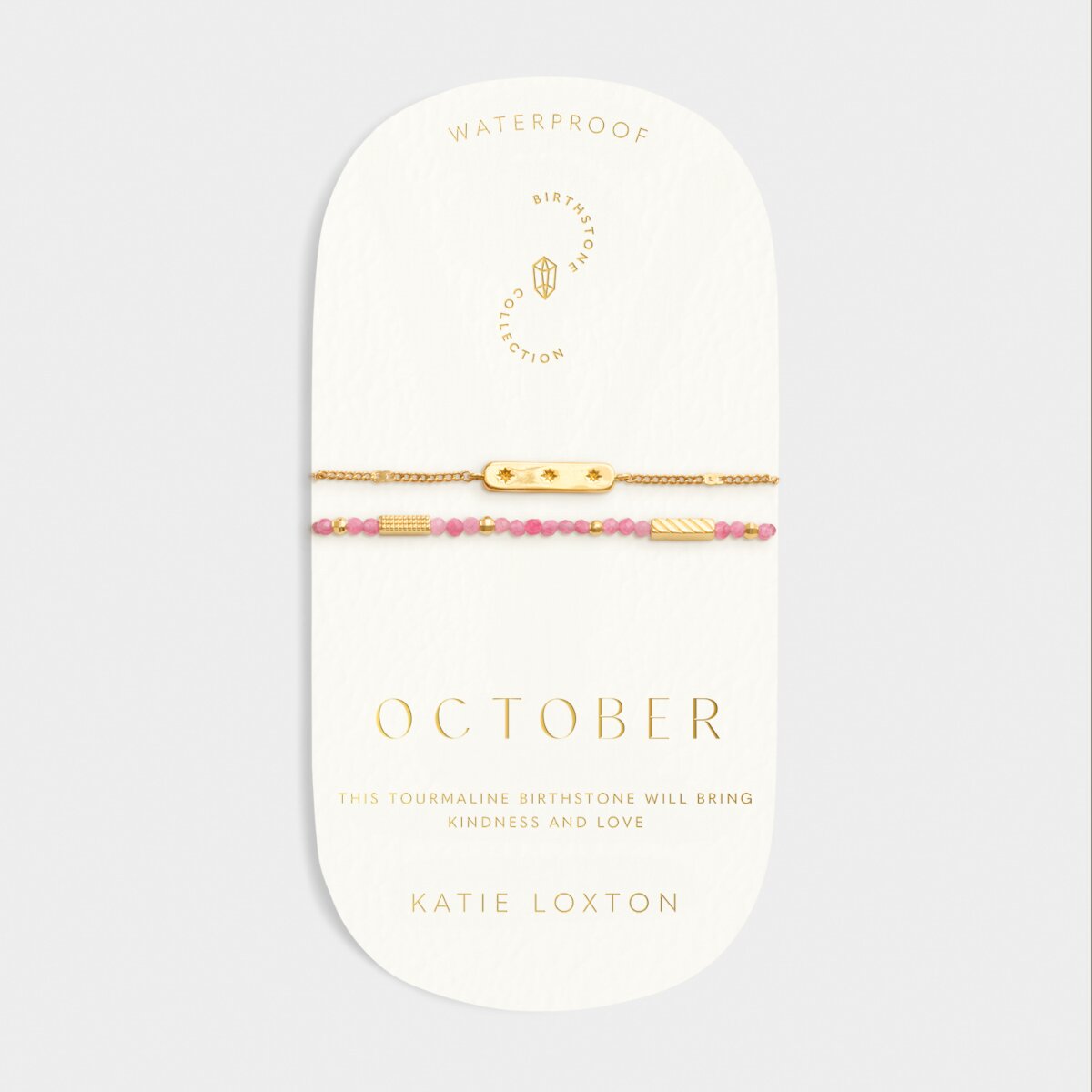 Katie Loxton | Birthstone Bracelet | October | Tourmaline