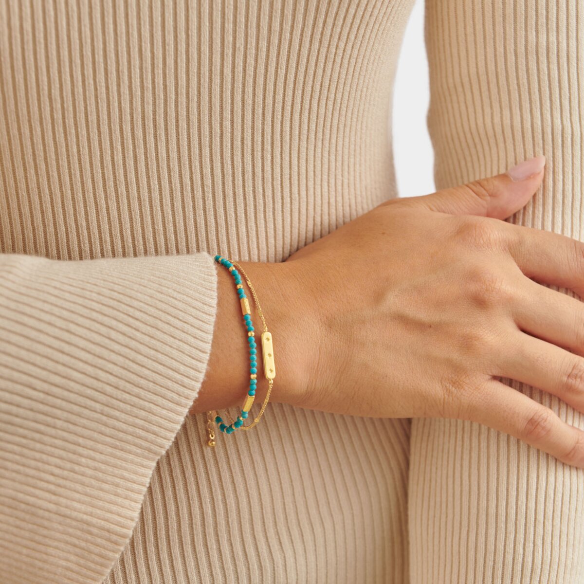 Katie Loxton | Birthstone Bracelet | December | Turquoise