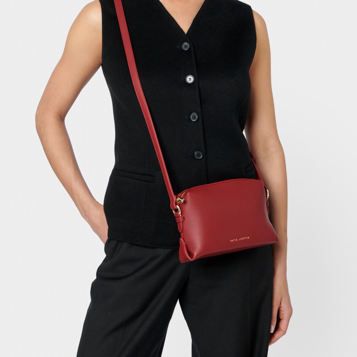 Katie Loxton | Lily Crossbody Bag | Garnet Red