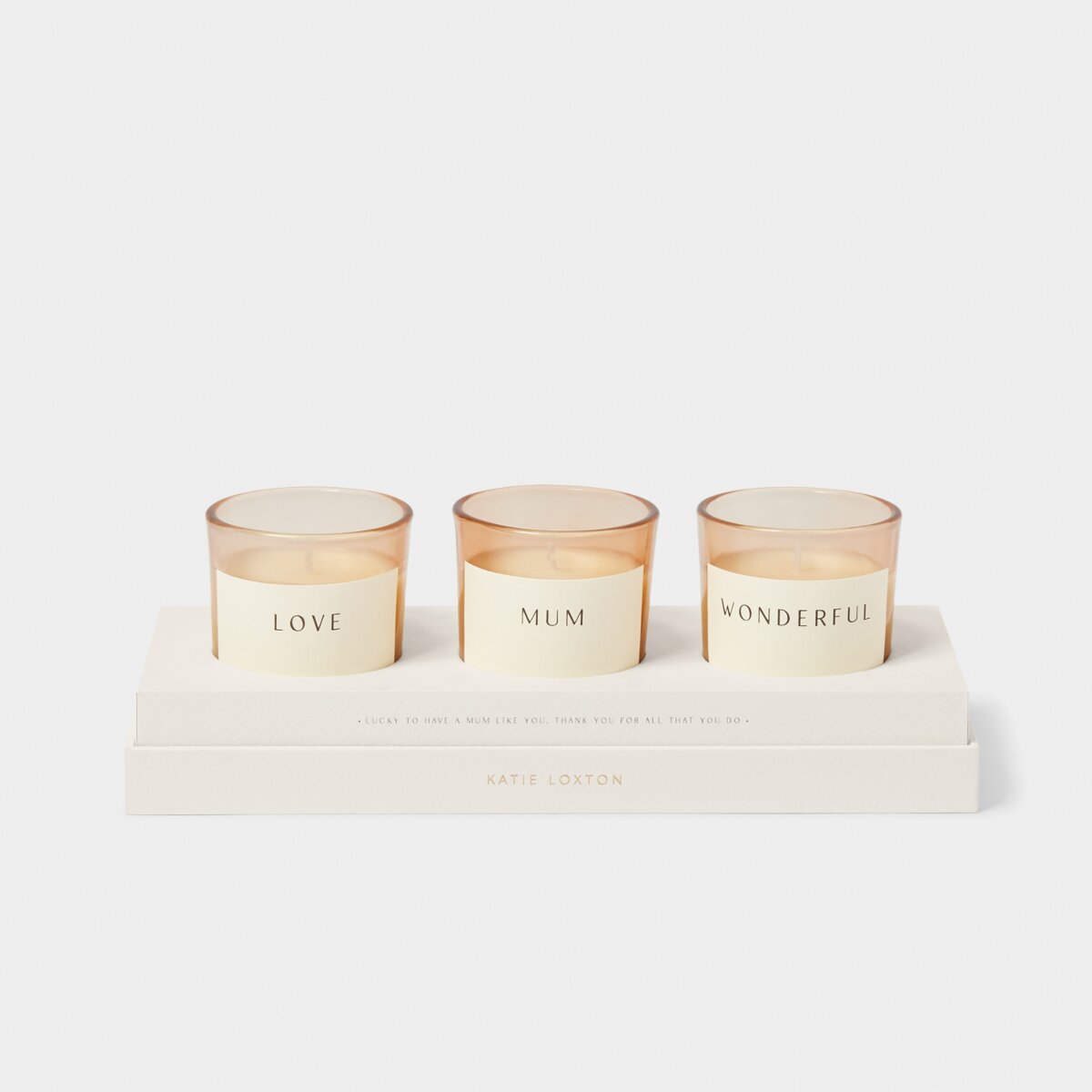 Katie Loxton | 'Mum' Trio Votive Candle Gift Set | Mother's Day Gift