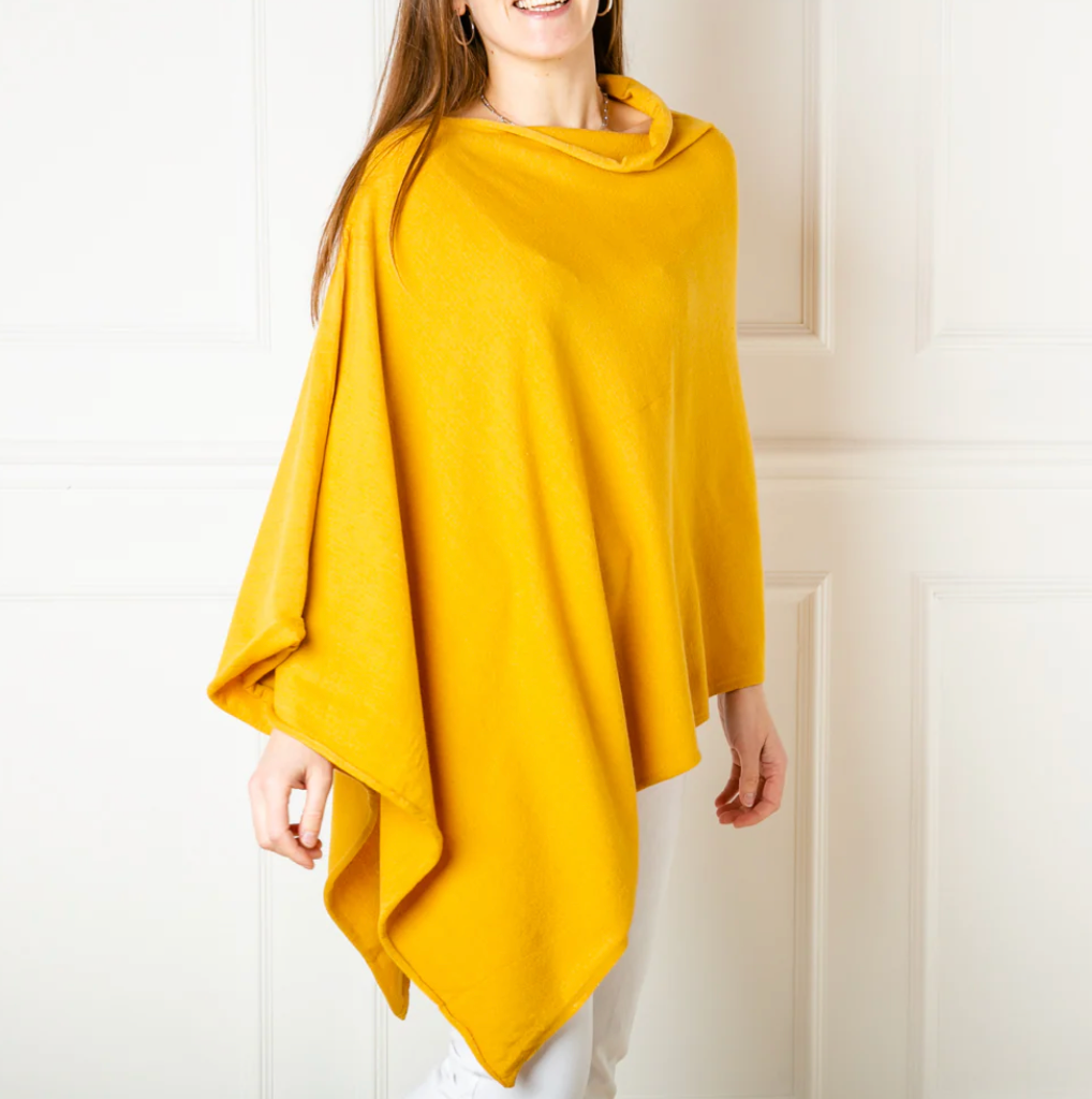 Poncho | Mustard Yellow