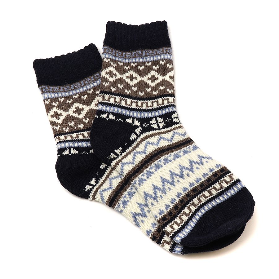 Cosy Navy Nordic Socks