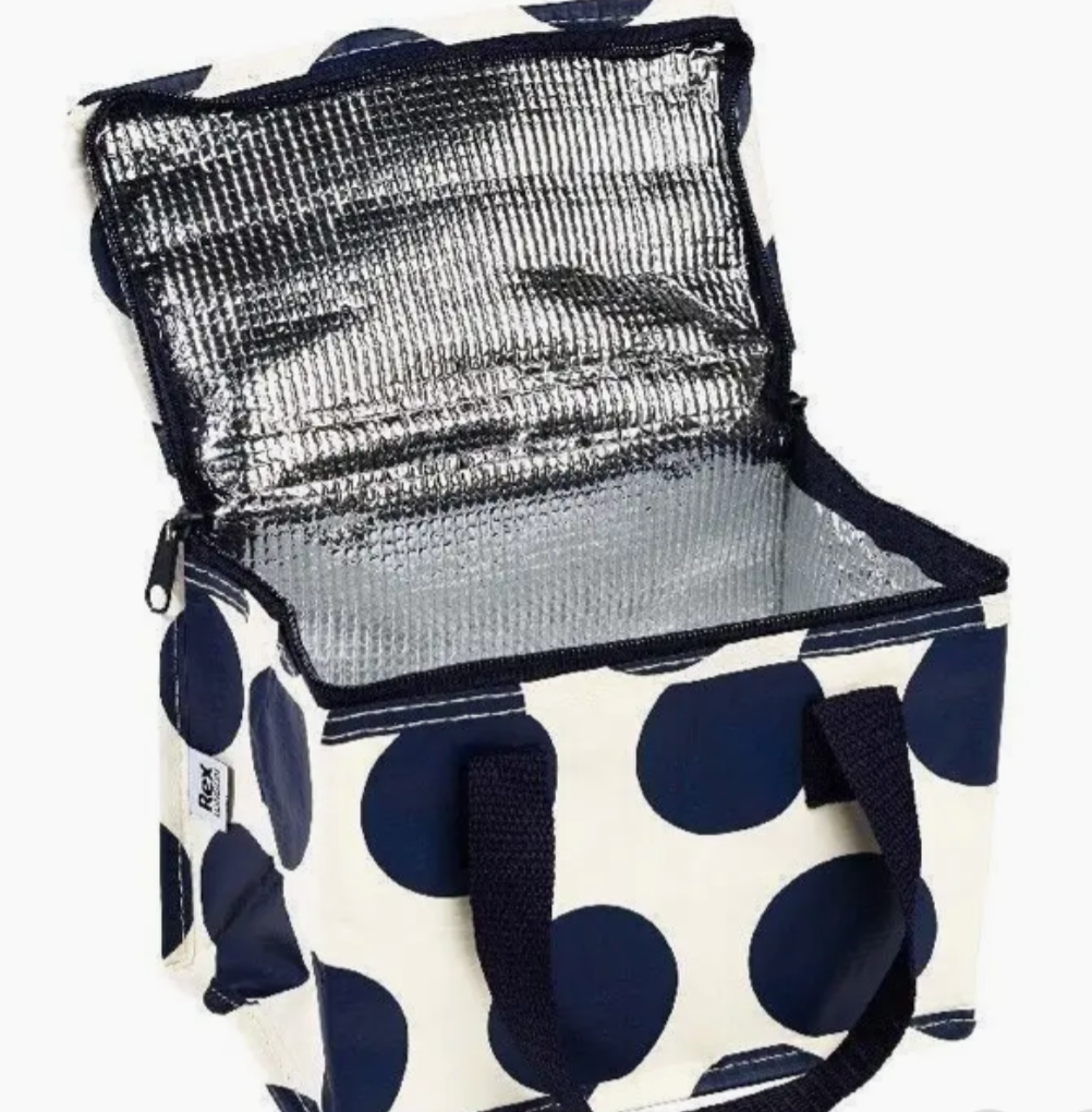 Spotlight Insulated Lunch Bag – Navy Dot