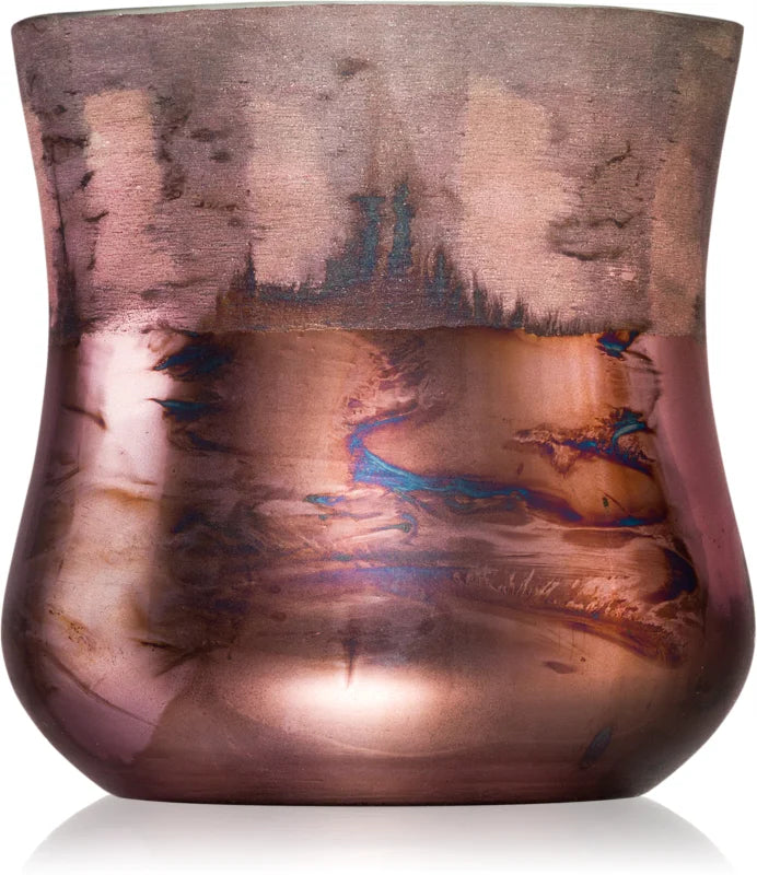 Cypress & Fir Frosted Copper Metallic Glass Christmas Candle