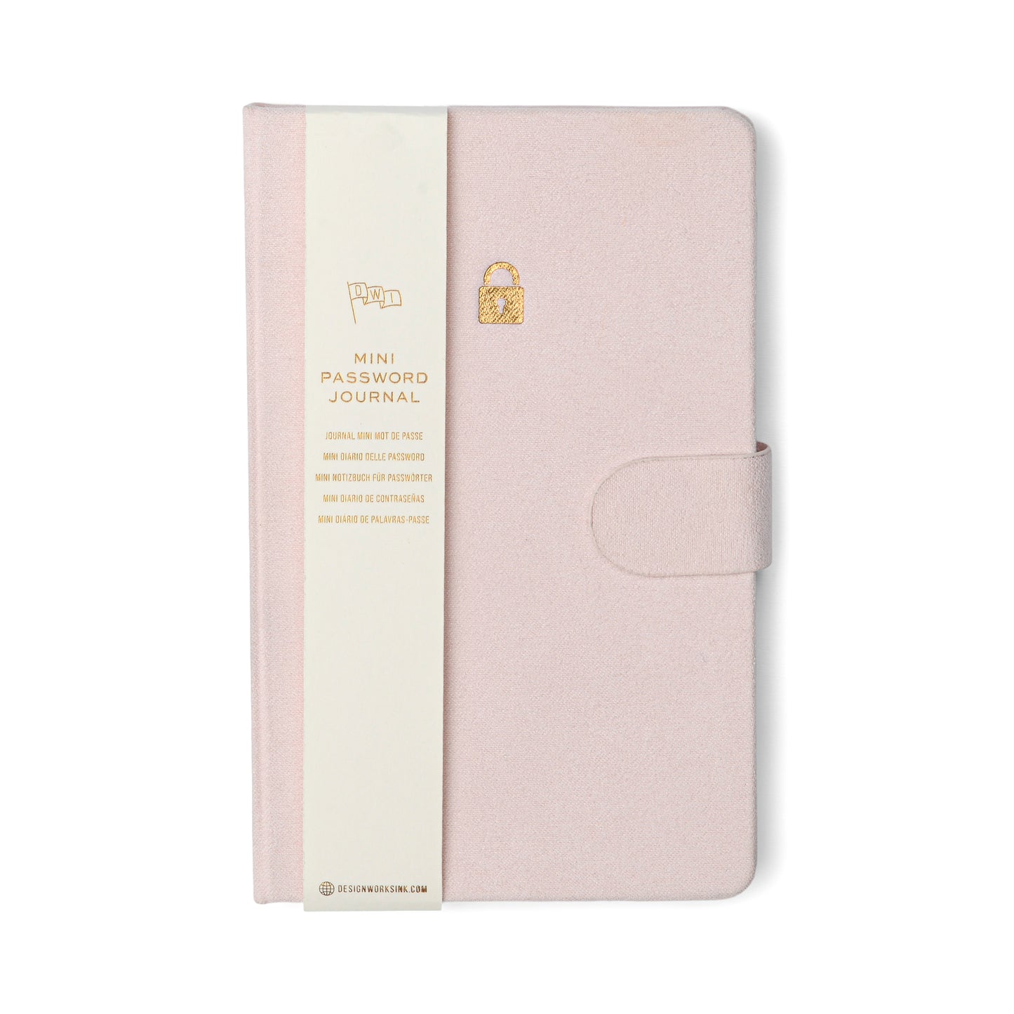 Mini Password Journal | Pink | Padlock