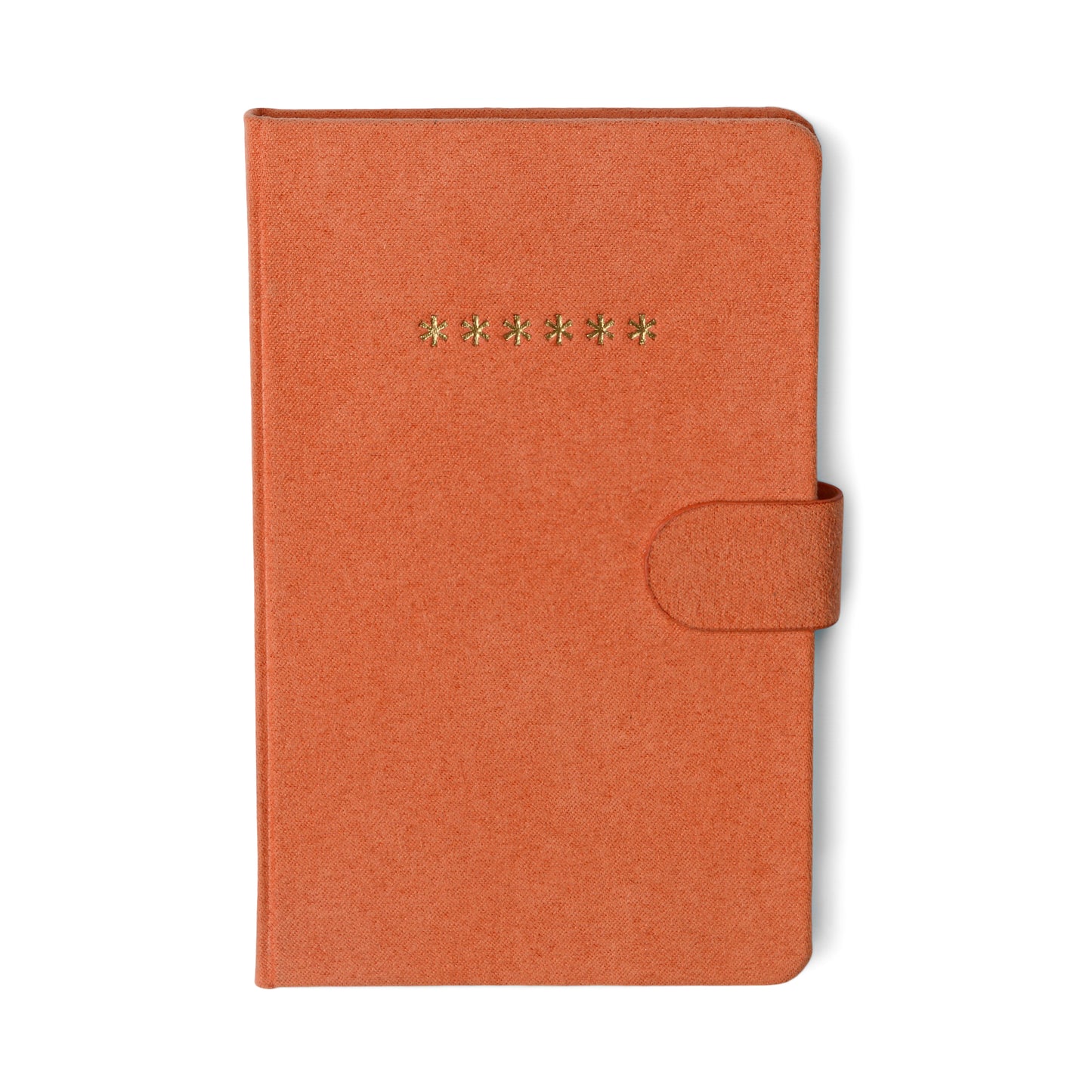 Mini Password Journal | Orange |  Asterisks