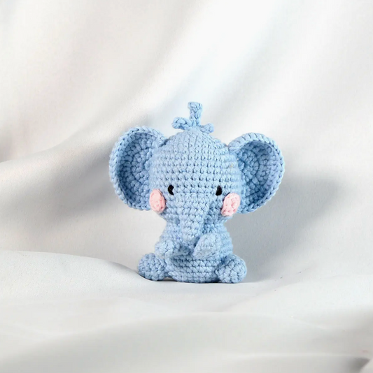 Amigurumi Crochet Kit | Peanut The Elephant | Pouch Pals