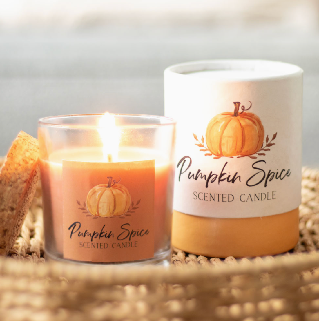 Pumpkin Spice Autumn Scented Candle